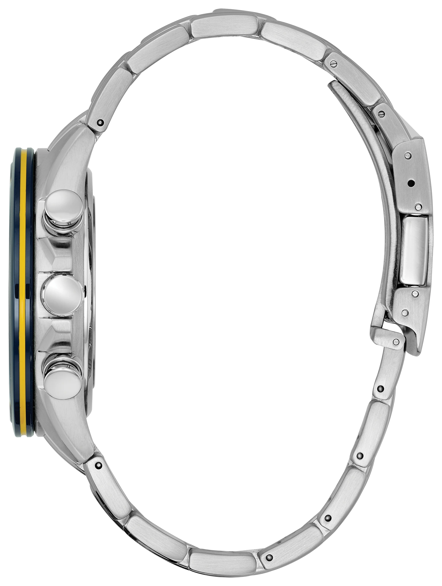 World Chronograph A-T - Men's Eco-Drive Steel Blue Dial Watch